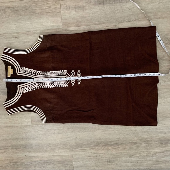 MICHAEL Michael Kors Brown and White Shift Dress 12 - Picture 7 of 7